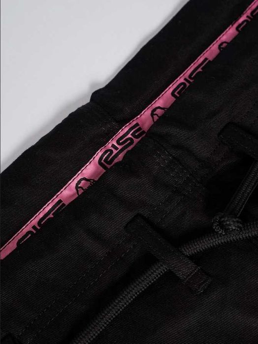 MANTO KIMONO GI BJJ DLA KOBIET jiu-jitsu aikido rise czarno-różowe