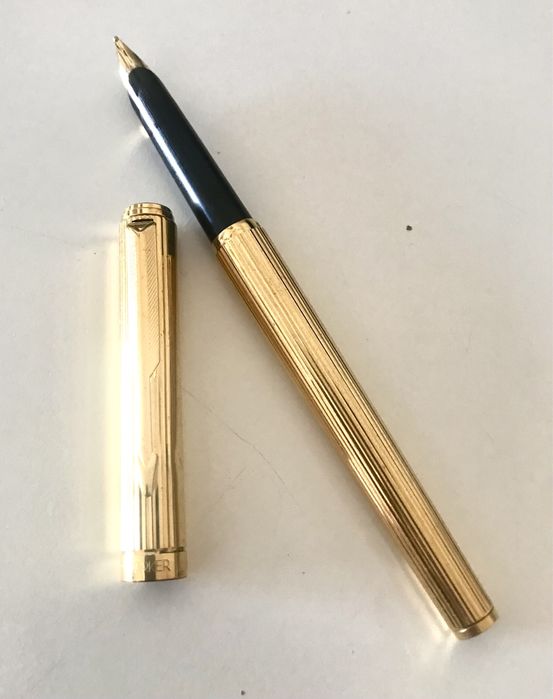 Parker caneta tinta permanente dourada