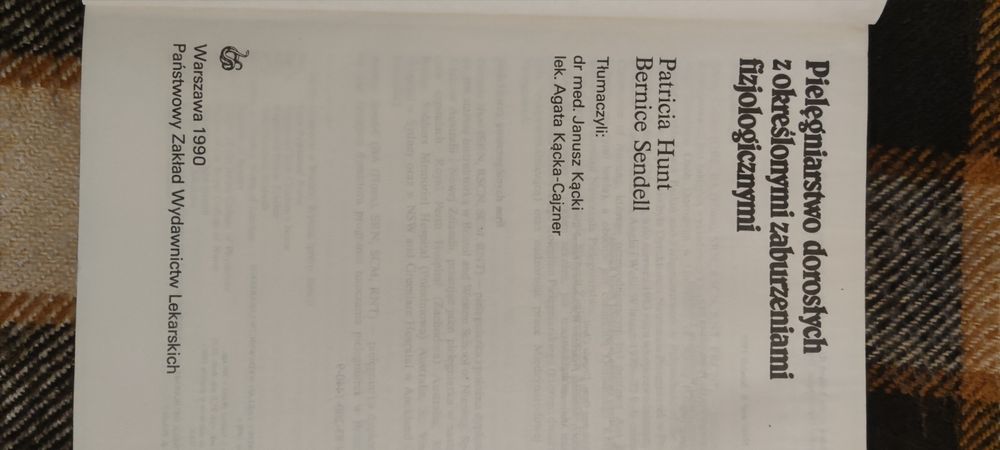 Pielęgniarstwo Dorosłych Hunt, Sendell