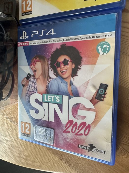 Zestaw 2 gry sing 2020,2021 3 mikrofony ps4