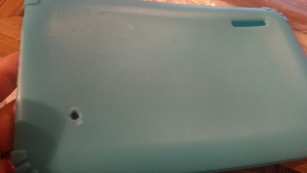 силиконовый чехол для электронной книжки планшета ярко голубой d=21 cm