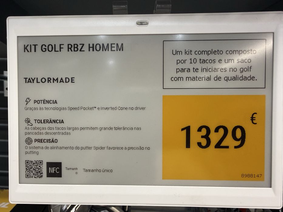 Conjunto de golfe completo RBZ da Taylormade de 2025, comprado em Outubro na loja da FPG do Jamor