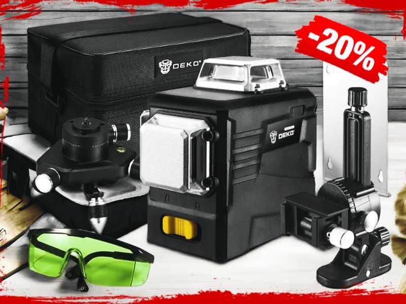 Profesjonalna POZIOMICA LASEROWA 360° Płaszczyznowa 3D Laser (-20%)