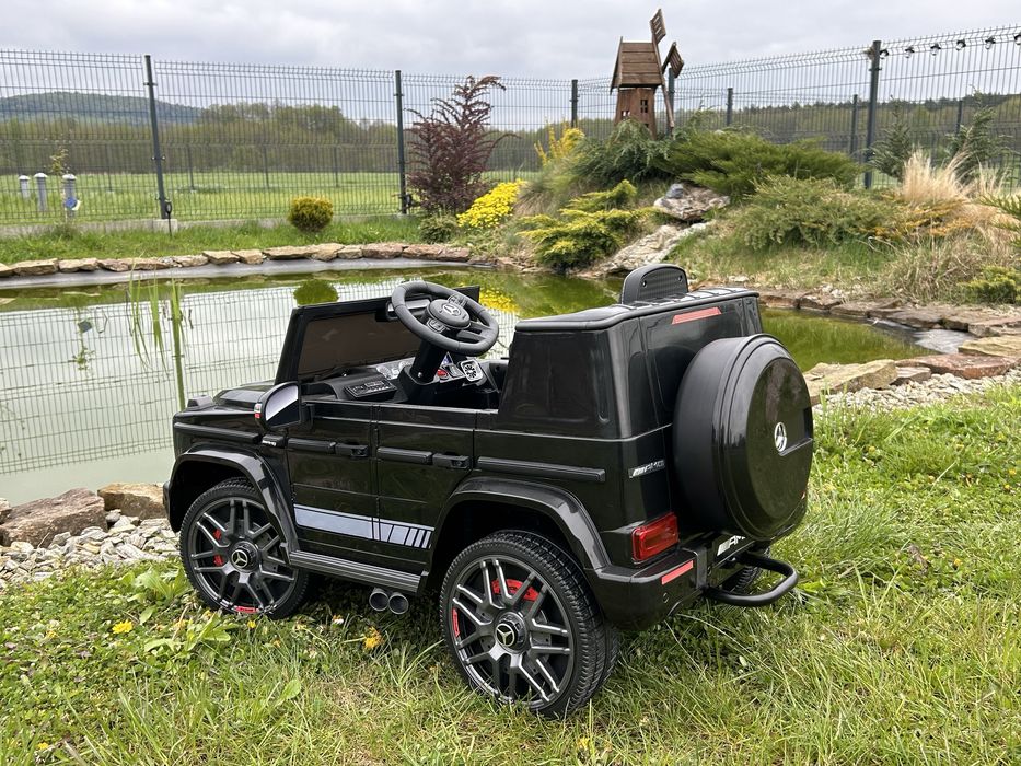 Auto na akumulator Samochód dla dzieci Mercedes G63 Skóra Pilot