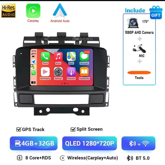 Android Auto 16 / Apple CarPlay para Opel Astra J (2009–2015)