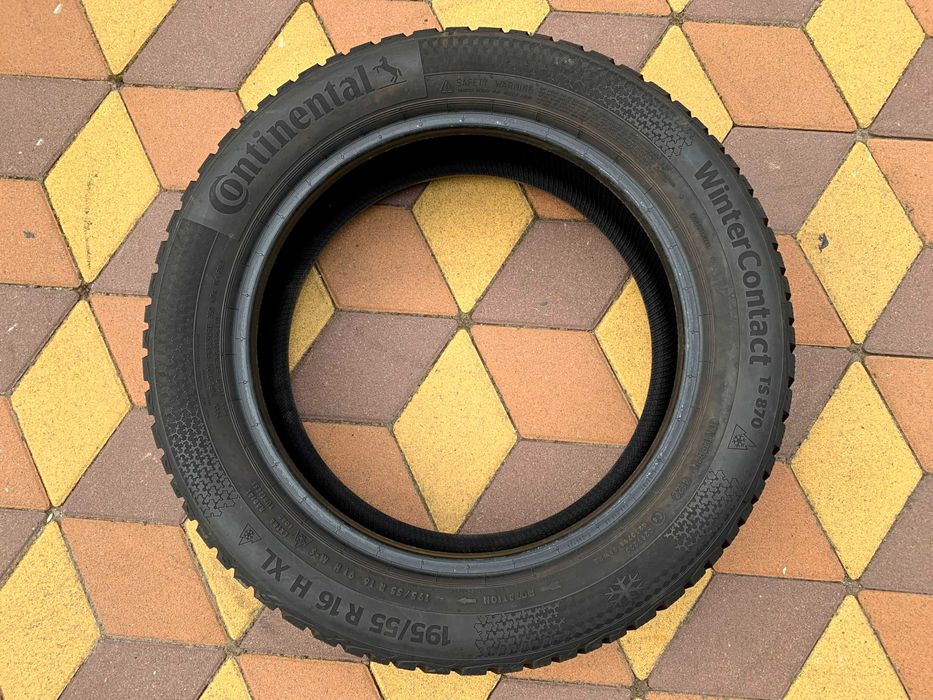 195/55 R16 91H XL Continental WinterContact TS870 / Зимові / 2022 / Майже нові