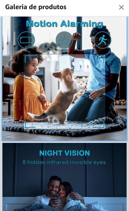 Carregador sem fio com Câmera Vigilância Oculta