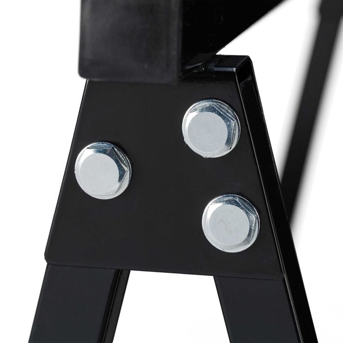 Koziołki składane czarny zestaw 2 szt. Relaxdays