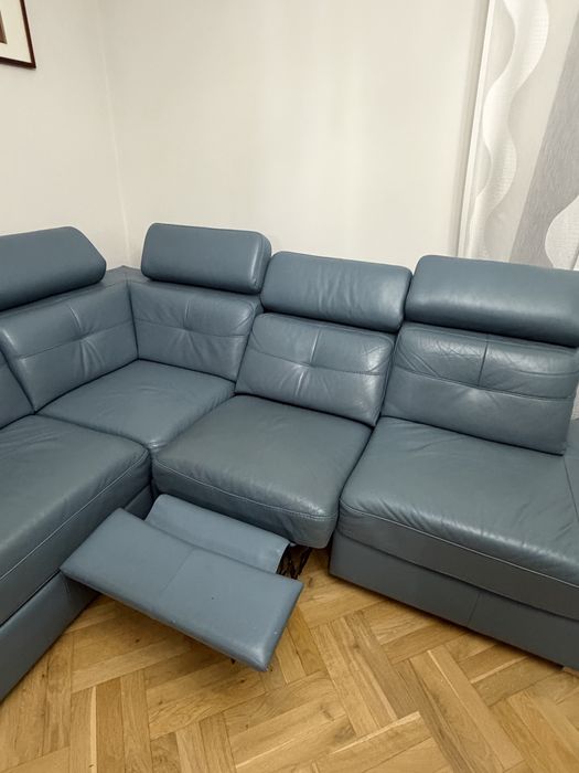 Wypoczynek skórzany modułowy Mughetto z firmy Vero