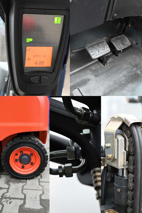 Wózek widłowy Linde E16 P-02 Triplex 592cm 9750mth 2017rok FHP 447
