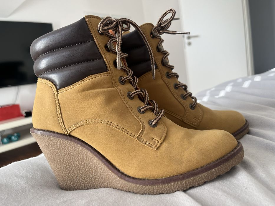 Botki Buffalo 38 skora jak nowe