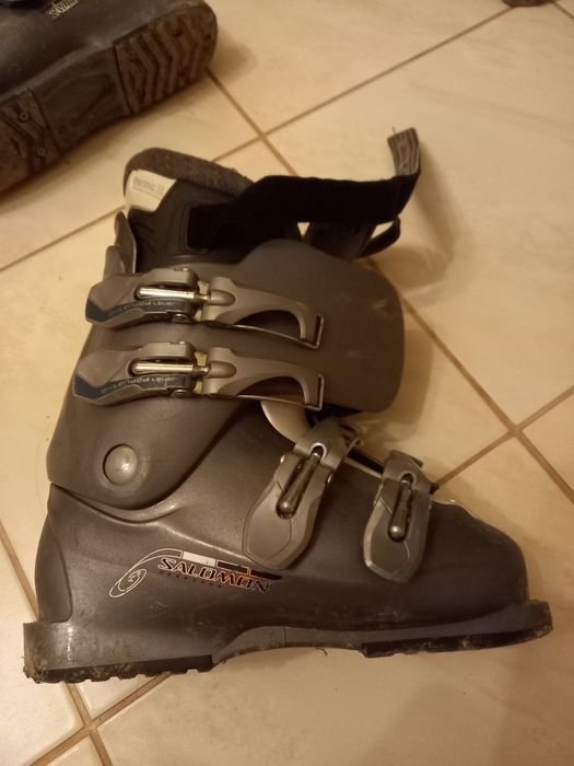 Buty narciarskie 34+ narty 118cm