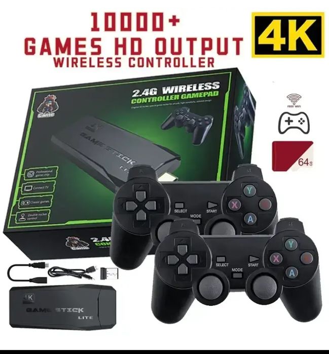 Game stick HDMI 4k  , ретро ігровий стік для тв, ретро консолі