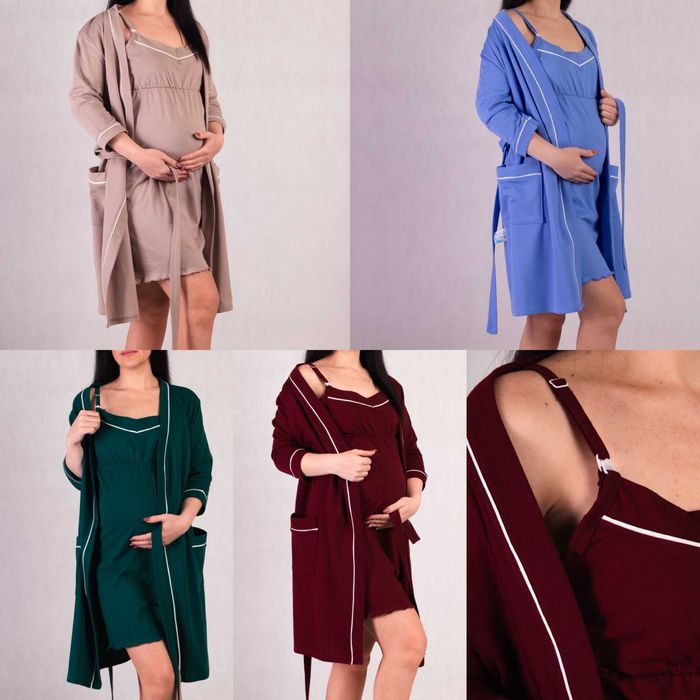 Комплект в пологовий трійка кант, сорочка на пологи 44-62