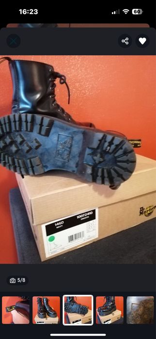 Martensy lakier platforma zamek