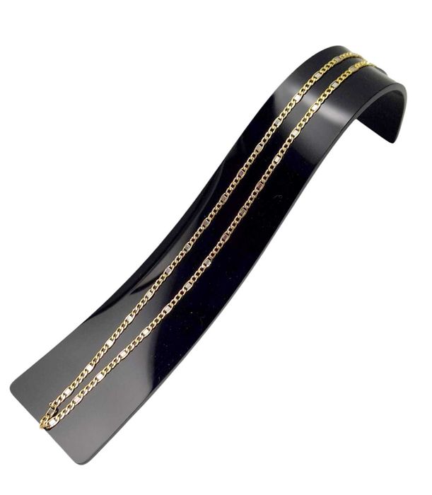 Stylowy złoty łańcuszek z białym złotem 2,24G 585