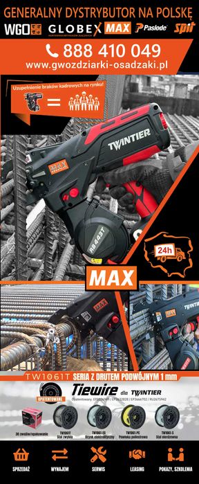 Przedłużka wysięgnik adapter do wiązarki Max RB441T RB443T RB611T FV