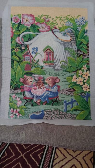 Картина вишита хрестиком, без рами (57.5х40)