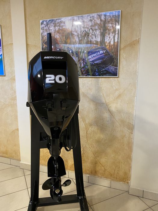 Nowy silnik zaburtowy Mercury F20 ELH rumpel OD RĘKI
