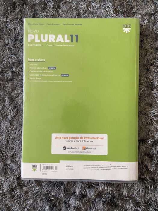 PLURAL Português 11.º ano *oferta portes envio