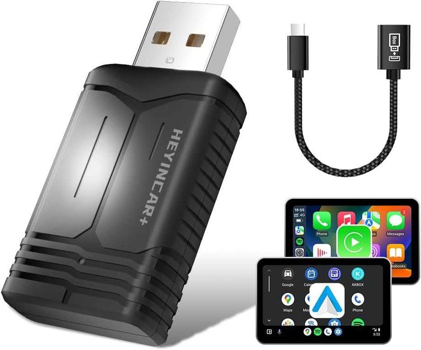 Bezprzewodowy adapter CarPlay Android Auto adapter USB typu plug&play