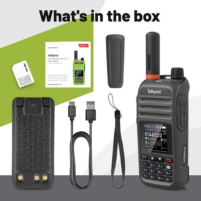 Talkpod N39plus, szybki radiotelefon, nieograniczony zasięg, radiotelefon PoC