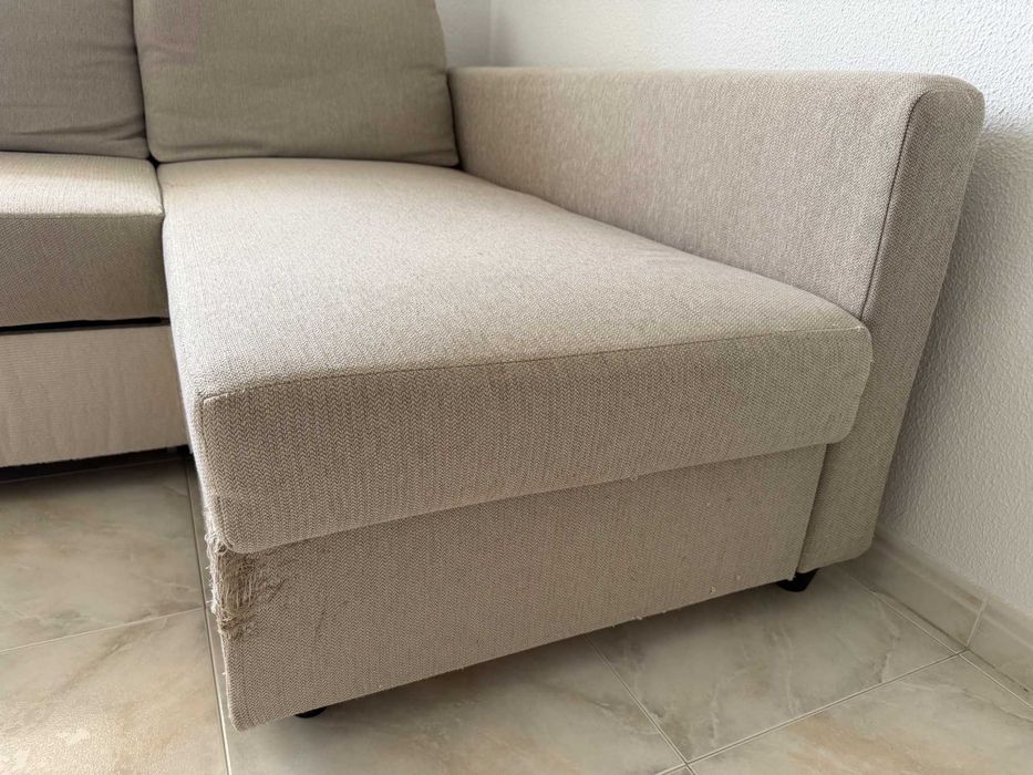 Sofá‑cama IKEA FRIHETEN – tecido premium