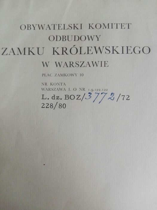 Zamek Królewski w Warszawie.