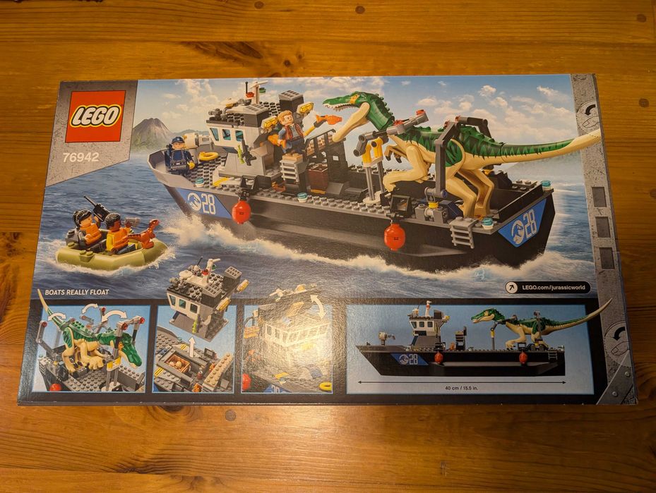LEGO Jurassic World o numerze 76942 Barionyks