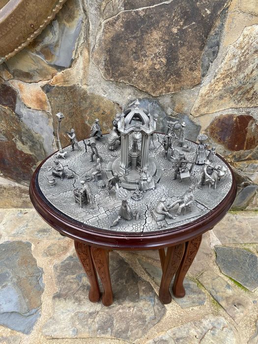 Ofícios e Pregões da Lisboa Antiga Estanho Puro 48 cm