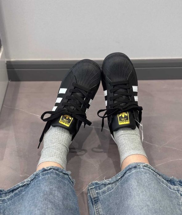 Nowe adidas Superstar XLG Black White R.39