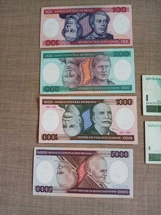 BRASIL 11 Notas 6 NÃO Circuladas e 5 USADAS BEM CONSERVADAS ver fotos