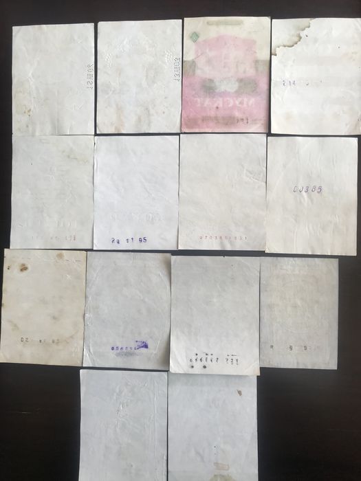 Етікетки з кримських вин/др.  1980 роки/комплект