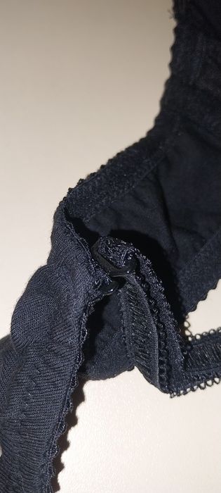 Новий 80А Пушап 95% Бавовна SEALINE чорний бюстгальтер, знімні бретелі