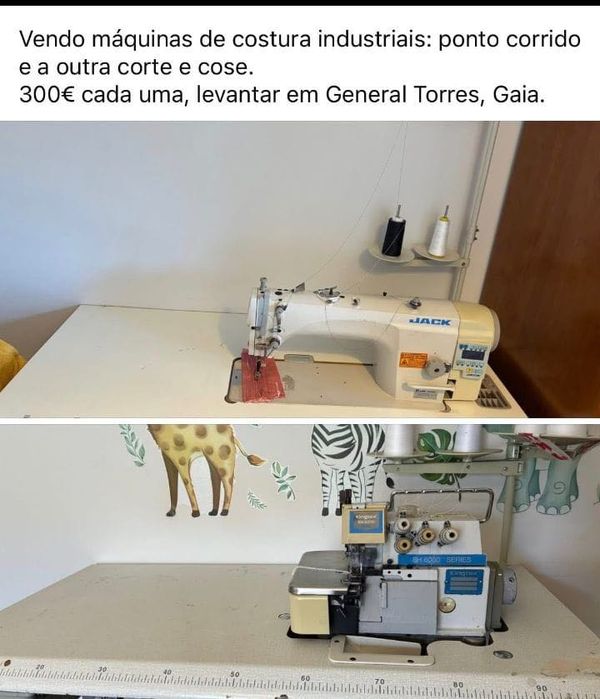 Máquinas de costura industrial