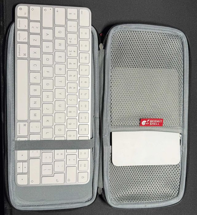 Apple Magic Keyboard + Magic Trackpad + Estojo Hermitshell