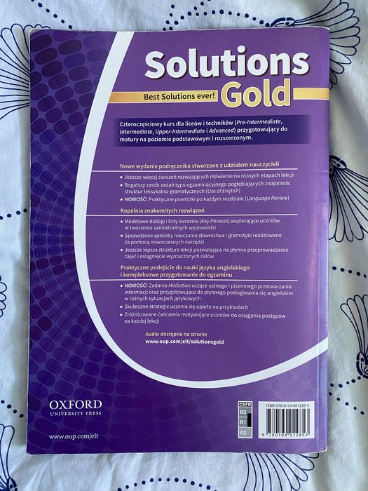 podręcznik do języka angielskiego Solutions Gold Intermediate