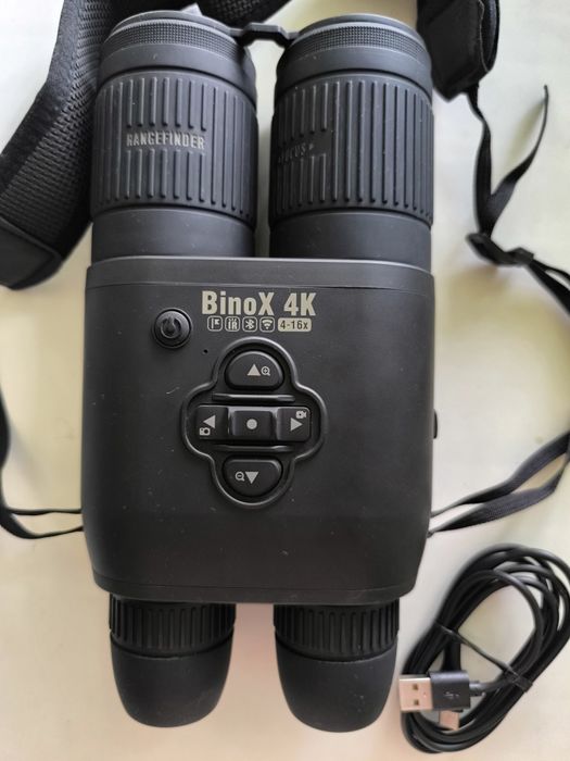 Бінокль ATN Binox 4K 4-16X-Денне/Нічне бачення з лазерним далекоміром