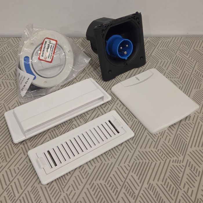 NOWE Klej Dekalin Kratki Wlew wody Gniazdo 230V Akcesoria Kamper