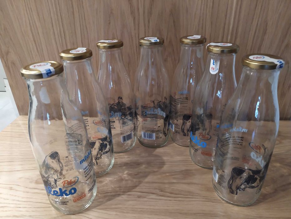 Szklane butelki z zakrętką 0,75l, do przetworów, soków, wina itd
