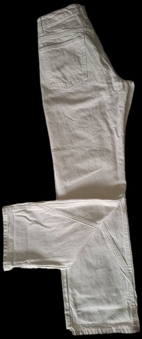 Spodnie jeans ZARA białe r. S