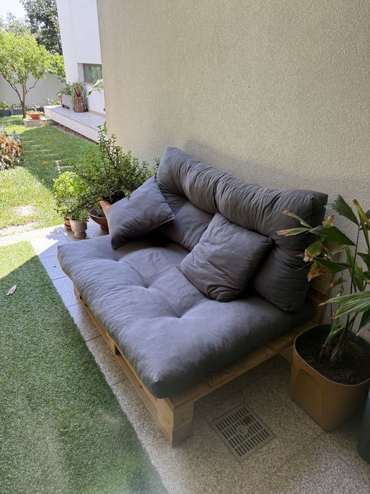 Sofa de exterior em palete