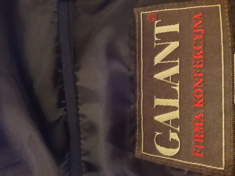 Garnitur męski 3 cześciowy ciemny granatowy