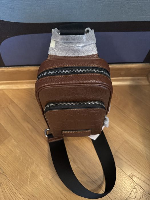 Coach Racer Sling Pack In Signature Leather