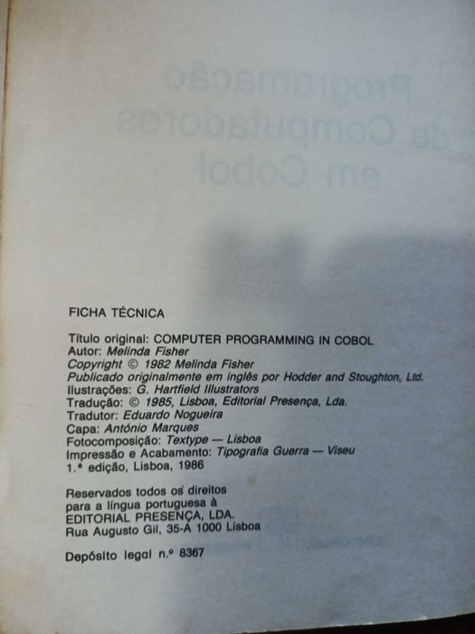 Programação de computadores em Cobol - Melinda Fisher