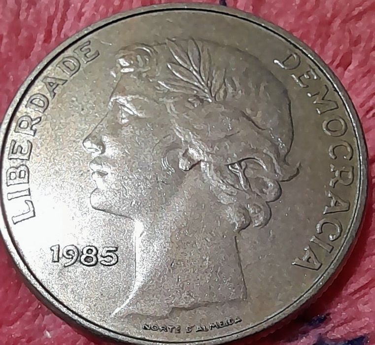Moedas Portugal 25 escudos 1980,1981,1982,1983,1984 e 1985