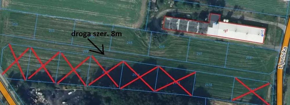 Uzbrojone działki Produkcja i usługi 10 ar. - Środa Śląska
