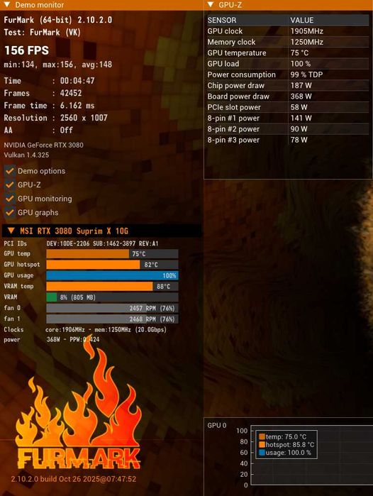 MSI RTX 3080 Suprim X [10GB GDDR6X]