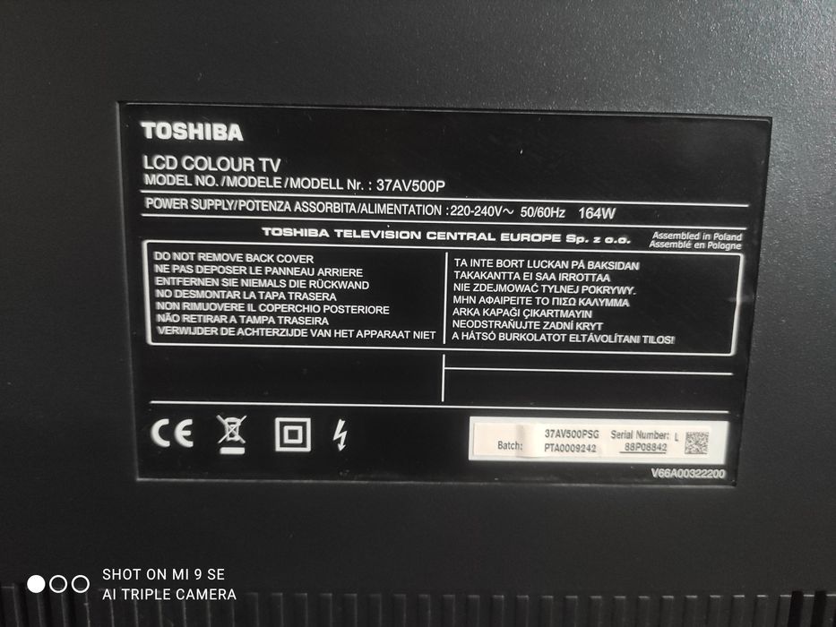 Telewizor Toshiba Regza 37"