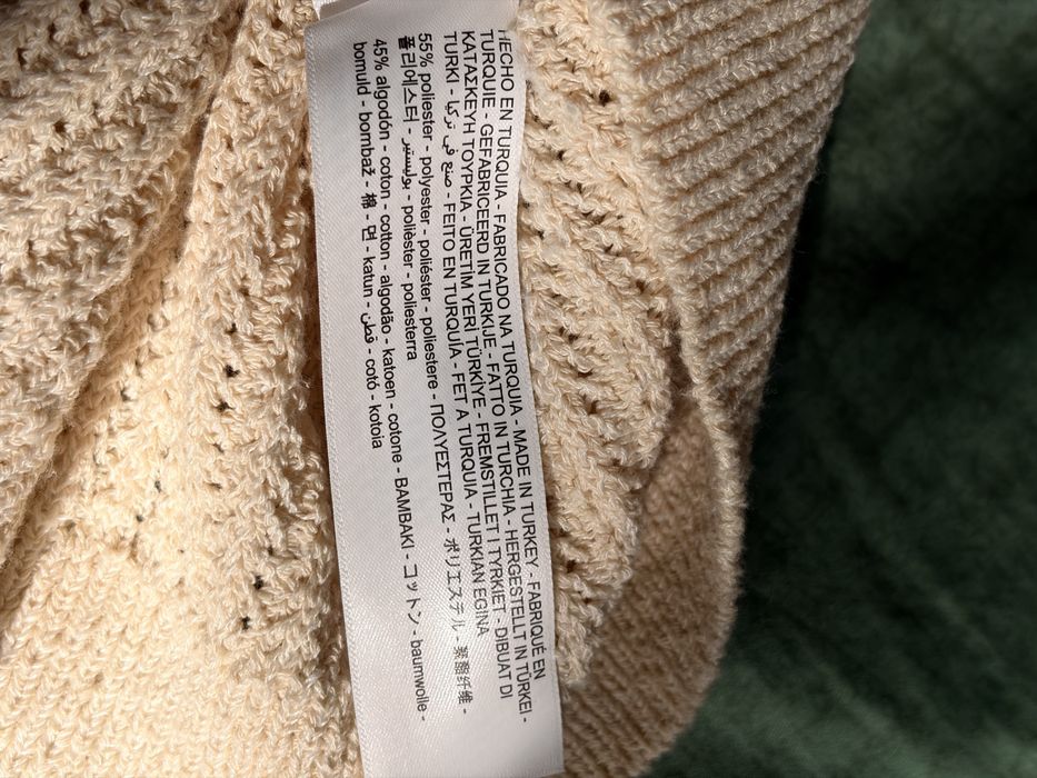 Ціна договірна! В’язане поло Massimo Dutti чоловіче M кремове стан ідеальний